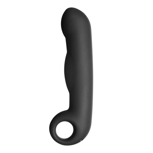 Dildo ElectraStim Ovid de Silicone Noir - Placer Superior