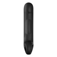 Dildo ElectraStim Ovid de Silicone Noir - Placer Superior