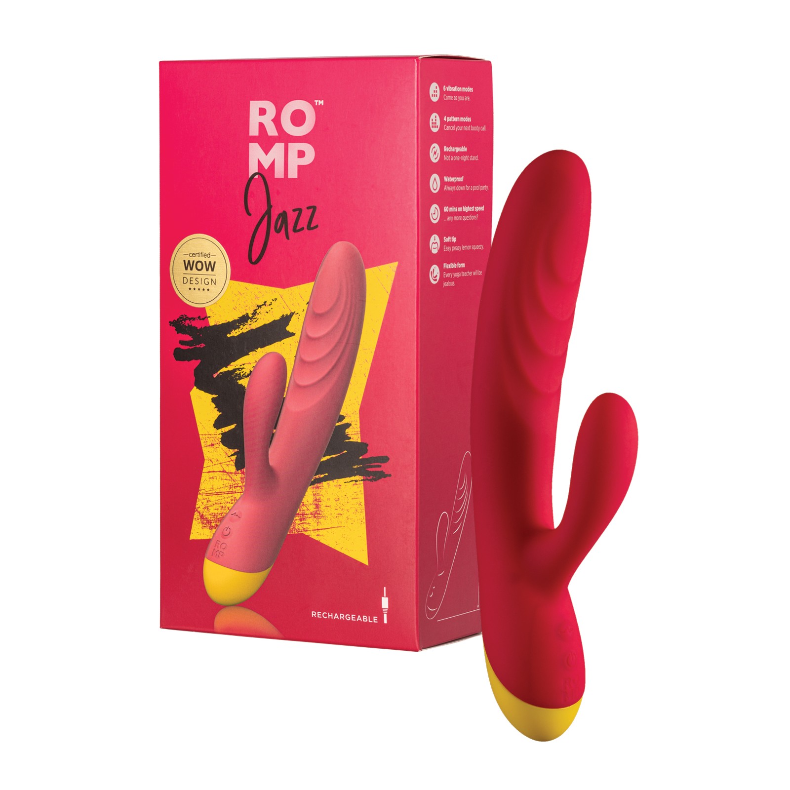 ROMP Jazz G-Spot Rabbit Vibrator Berry