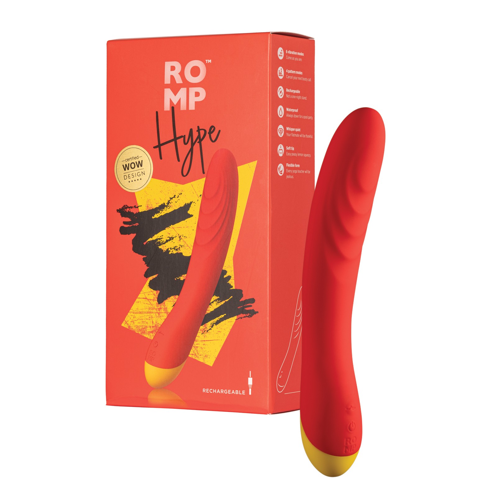 Vibrador para Punto G ROMP Hype Rojo