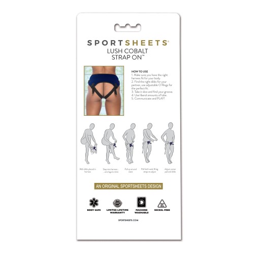 Arnés Sportsheets Cobalto para Ajuste Seguro y Cómodo