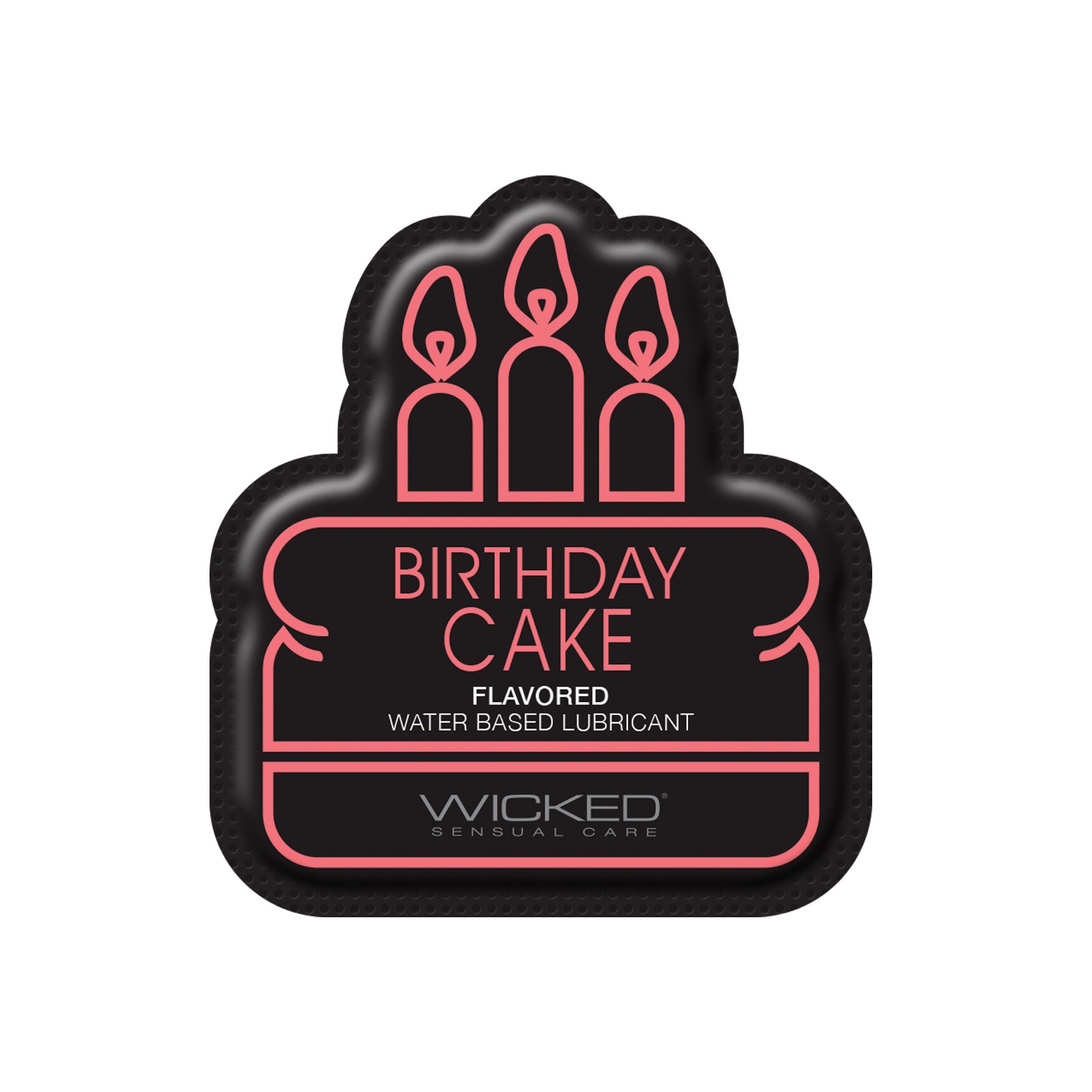 Lubricante a Base de Agua Wicked Sensual Care - .1 oz Pastel de Cumpleaños