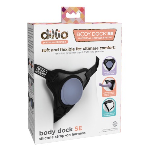 Arnés Strap-On Dillio Platinum Body Dock SE - Negro