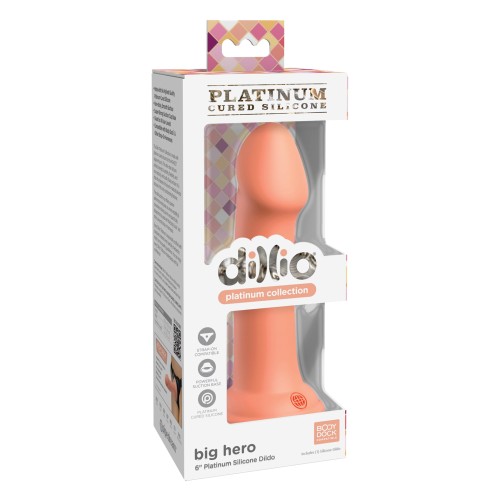 Dildo de Silicona Peach Dillio Platinum 6 Pulgadas