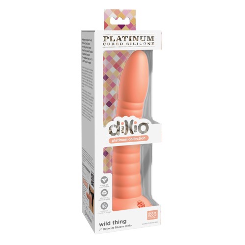 Dillio Dildo de Silicona de 7" Platinum Durazno