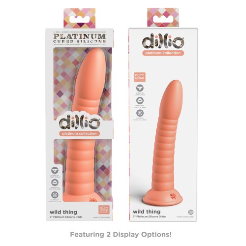 Dillio Platinum 7 Inch Silicone Dildo Peach