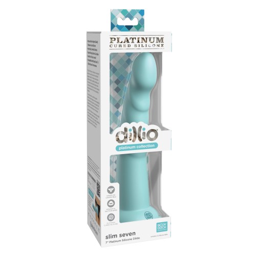 Dillio Platinum Dildo Slim 7 Pulgadas Verde