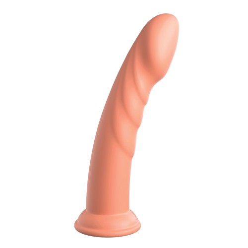 Dillio Platinum 8" Super Eight Silicone Dildo Peach - Safe & Sensational