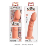 Dildo Dillio Platinum 8" Super Eight de Silicona Durazno - Seguro y Sensacional