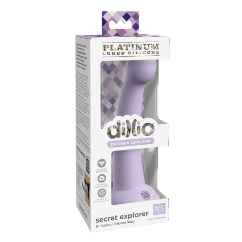 Dillio Platinum 6 Inch Silicone Dildo Purple