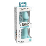 Dildo de Silicona Dillio Platinum 6 Pulgadas Verde Azulino