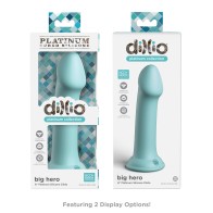 Dildo de Silicona Dillio Platinum 6 Pulgadas Verde Azulino