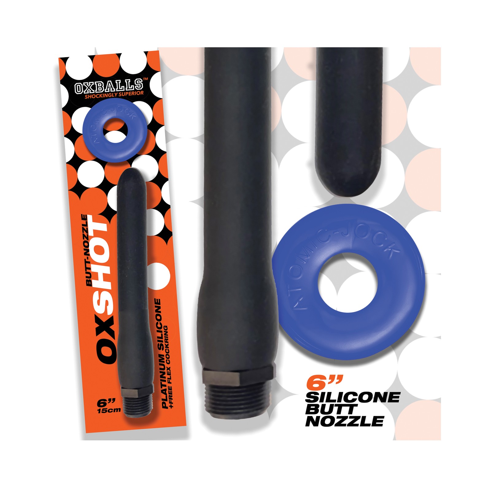 Nozzle de Silicona Oxballs Oxshot con Anillo para Pene