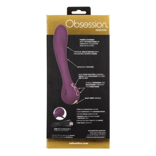 Vibrador Obsession Passion Púrpura para Estimulación Poderosa