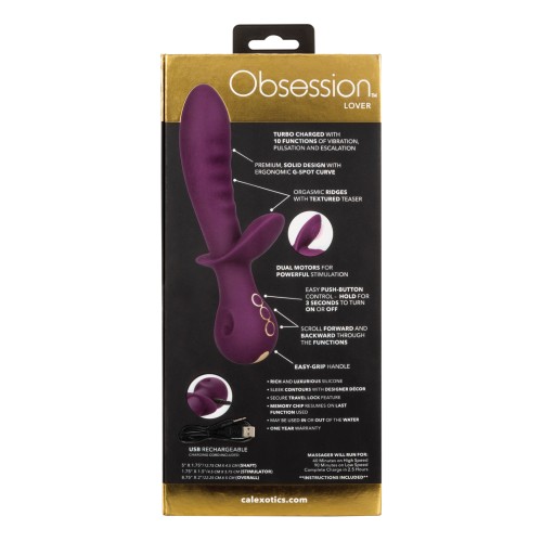 Vibrador Dual Obsesión Amante en Púrpura