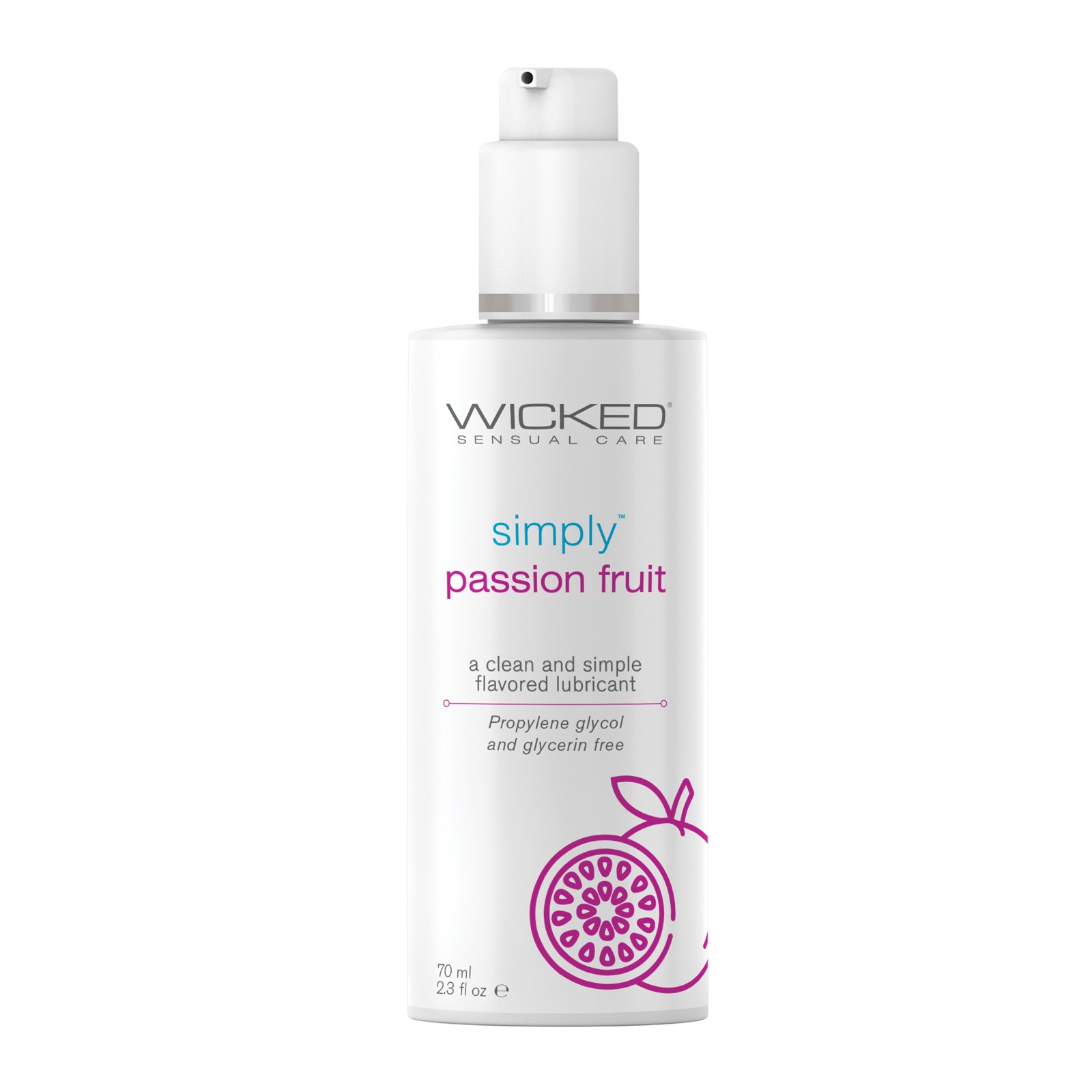 Lubricante a Base de Agua Wicked Sensual Care Sabor Fruta de la Pasión