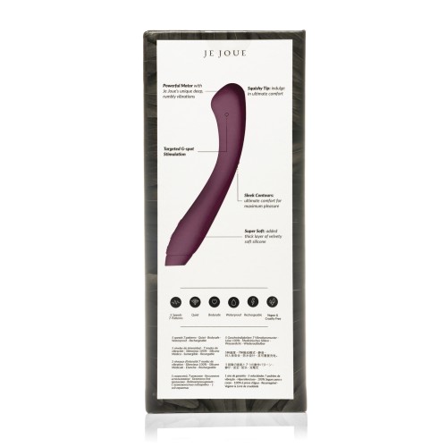 Je Joue Juno G Spot Vibrator in Purple