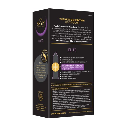 Lifestyles SKYN Elite Ultra Thin Condoms - Pack of 12