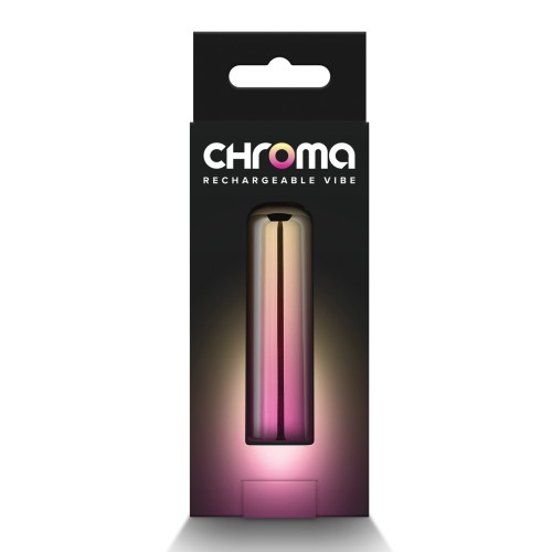 Vibrador Chroma Sunrise - Pequeño Rosa/Dorado