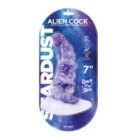 Dildo de Silicona Texturizado Stardust Alien Púrpura