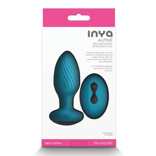 INYA Alpine Remote-Controlled Butt Plug in Teal