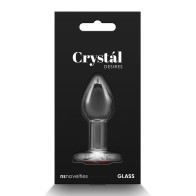 Crystal Desires Glass Heart Butt Plug