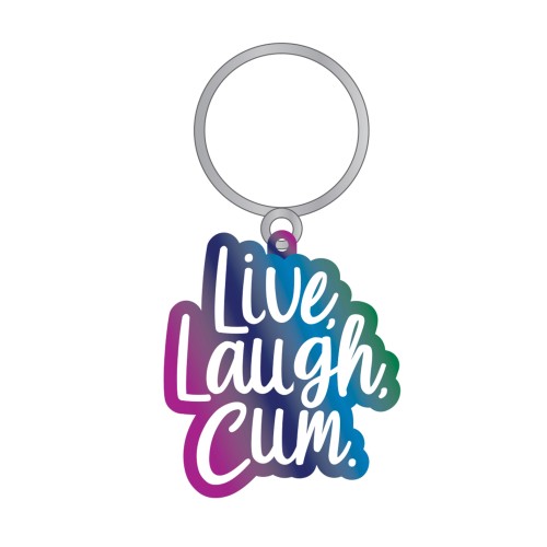 Wood Rocket Live Laugh Cum Keychain