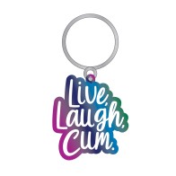 Wood Rocket Live Laugh Cum Keychain