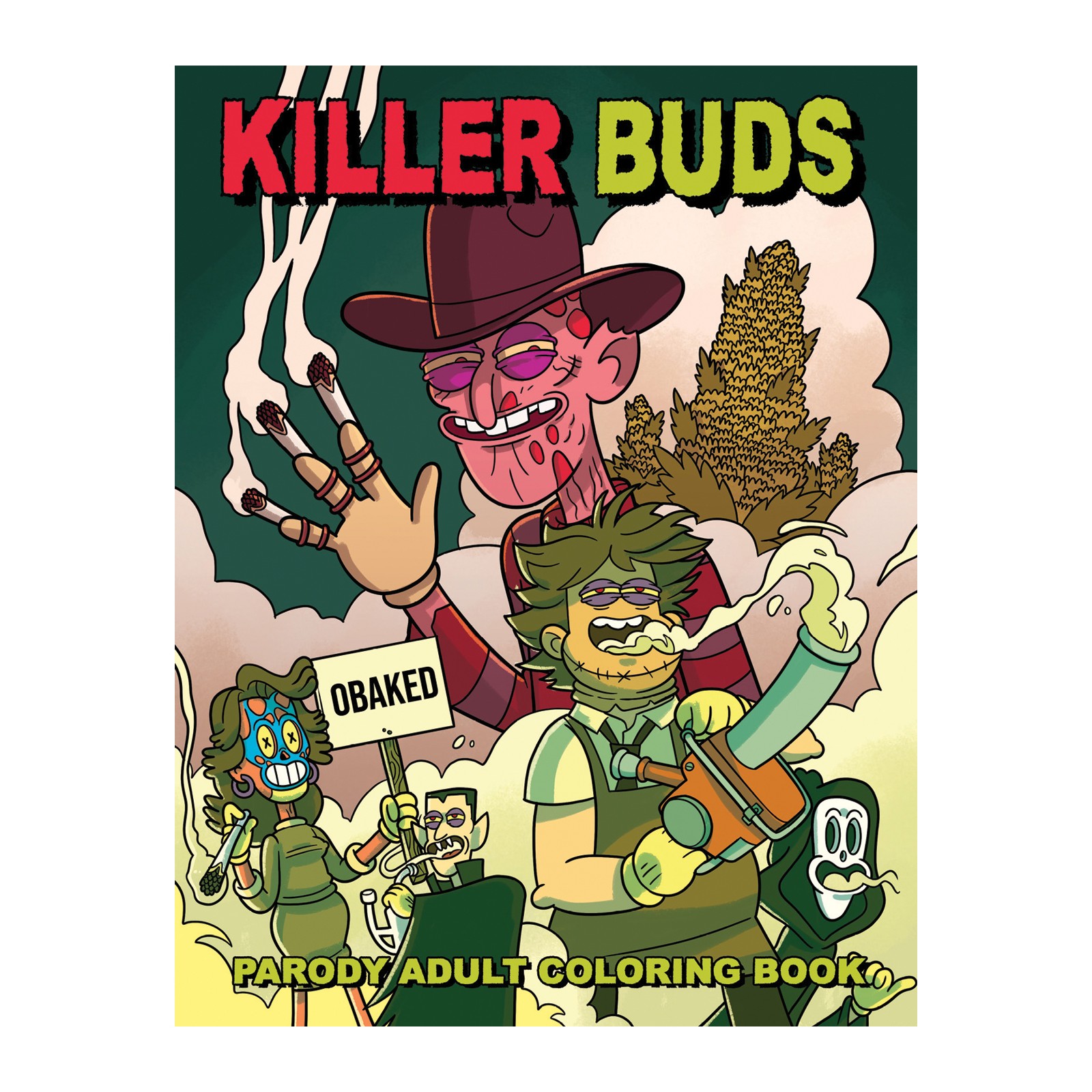 Wood Rocket Killer Buds Coloring Book - Adult Fun