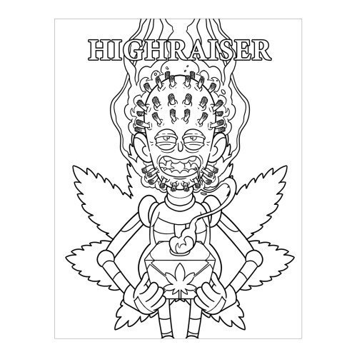 Wood Rocket Killer Buds Coloring Book - Adult Fun