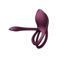 ZALO Bayek Anillo Vibrador para Parejas con Control Remoto - Púrpura Velvet