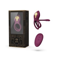 ZALO Bayek Anillo Vibrador para Parejas con Control Remoto - Púrpura Velvet