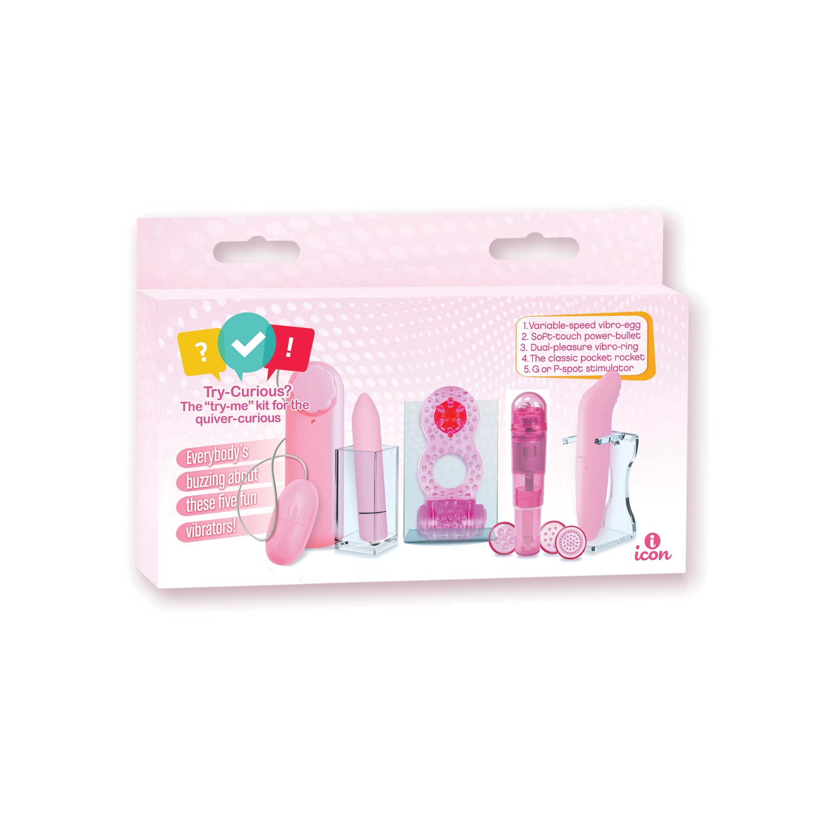 Try-Curious Vibrator Set in Pink