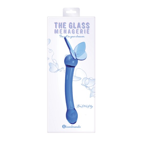 Dildo de Cristal Mariposa para Punto G