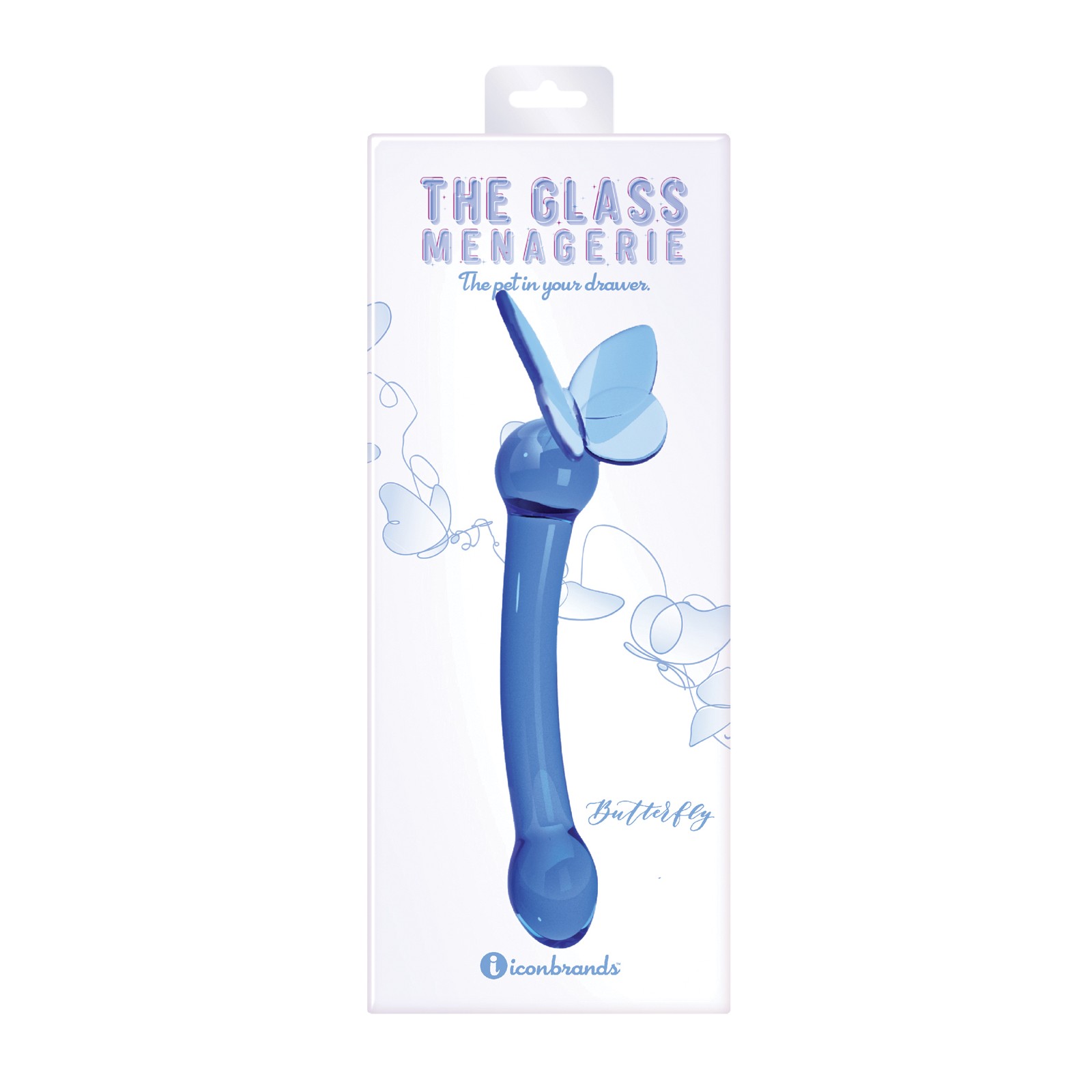 Dildo de Cristal Mariposa para Punto G