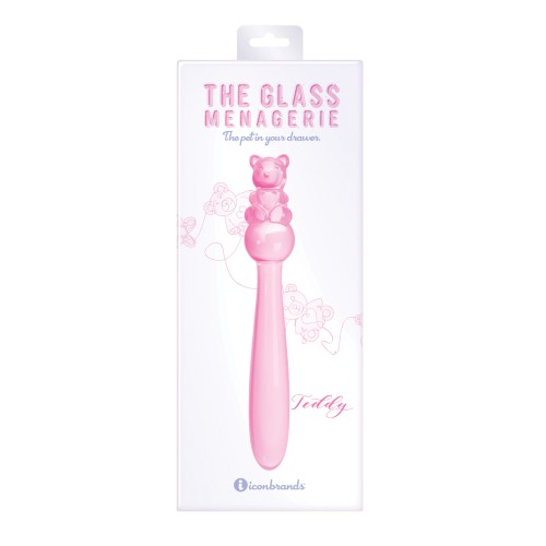 Dildo de Cristal Oso de Peluche - Rosa