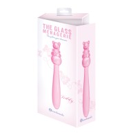 Dildo de Cristal Oso de Peluche - Rosa