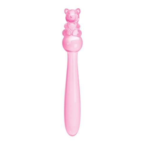 Dildo de Cristal Oso de Peluche - Rosa