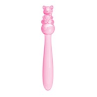 Glass Teddy Bear Dildo - Pink