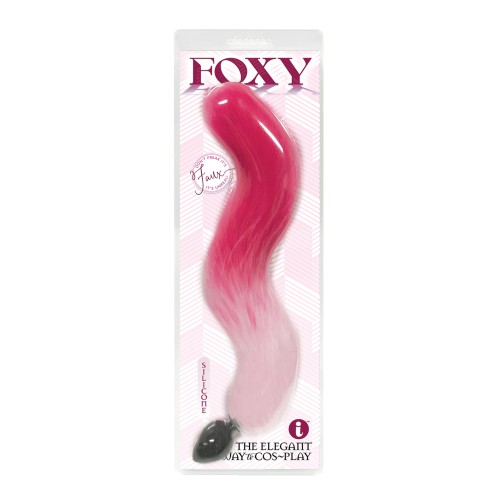 Plug para el Trasero Foxy Fox Tail - Gradiente Rosa