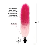 Plug para el Trasero Foxy Fox Tail - Gradiente Rosa