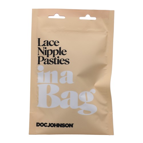 Pasties para Pezones de Encaje In A Bag Negro