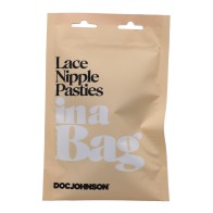 Pasties para Pezones de Encaje In A Bag Negro