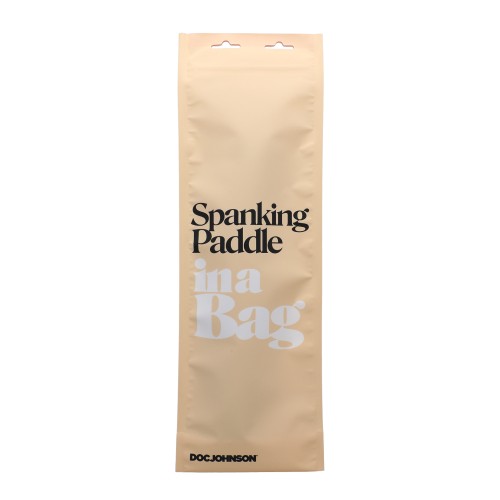 In A Bag Spanking Paddle - Black for Impact Play