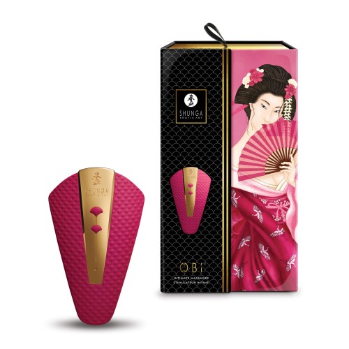 Shunga Obi Raspberry Intimate Massager for Ultimate Pleasure