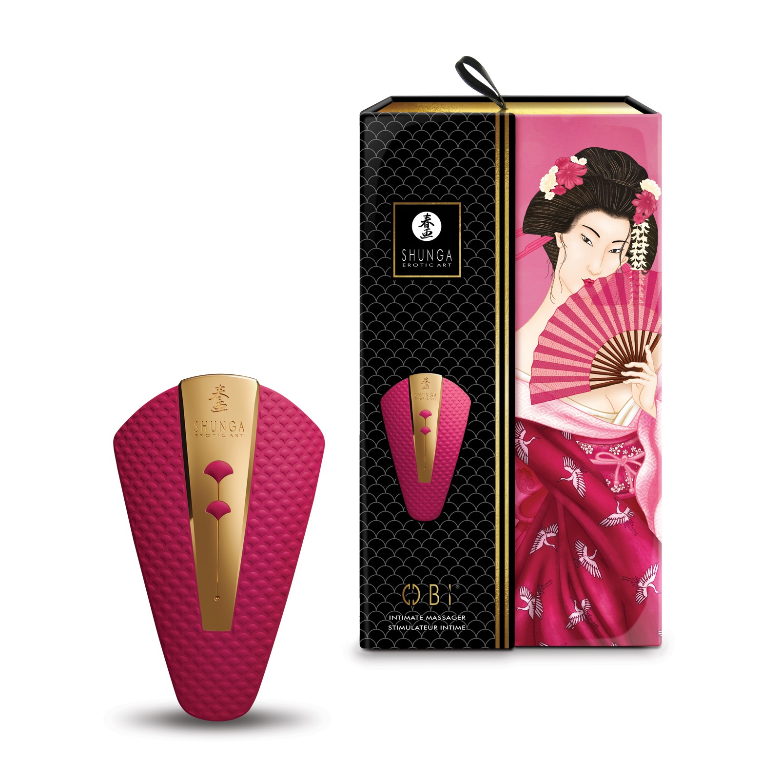 Shunga Obi Raspberry Intimate Massager for Ultimate Pleasure