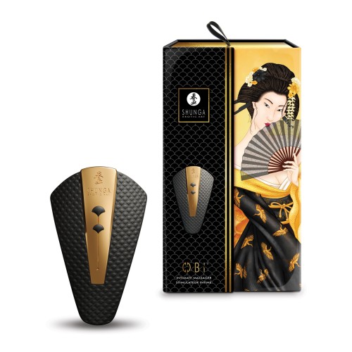 Shunga Obi Intimate Massager Black for Intense Pleasure