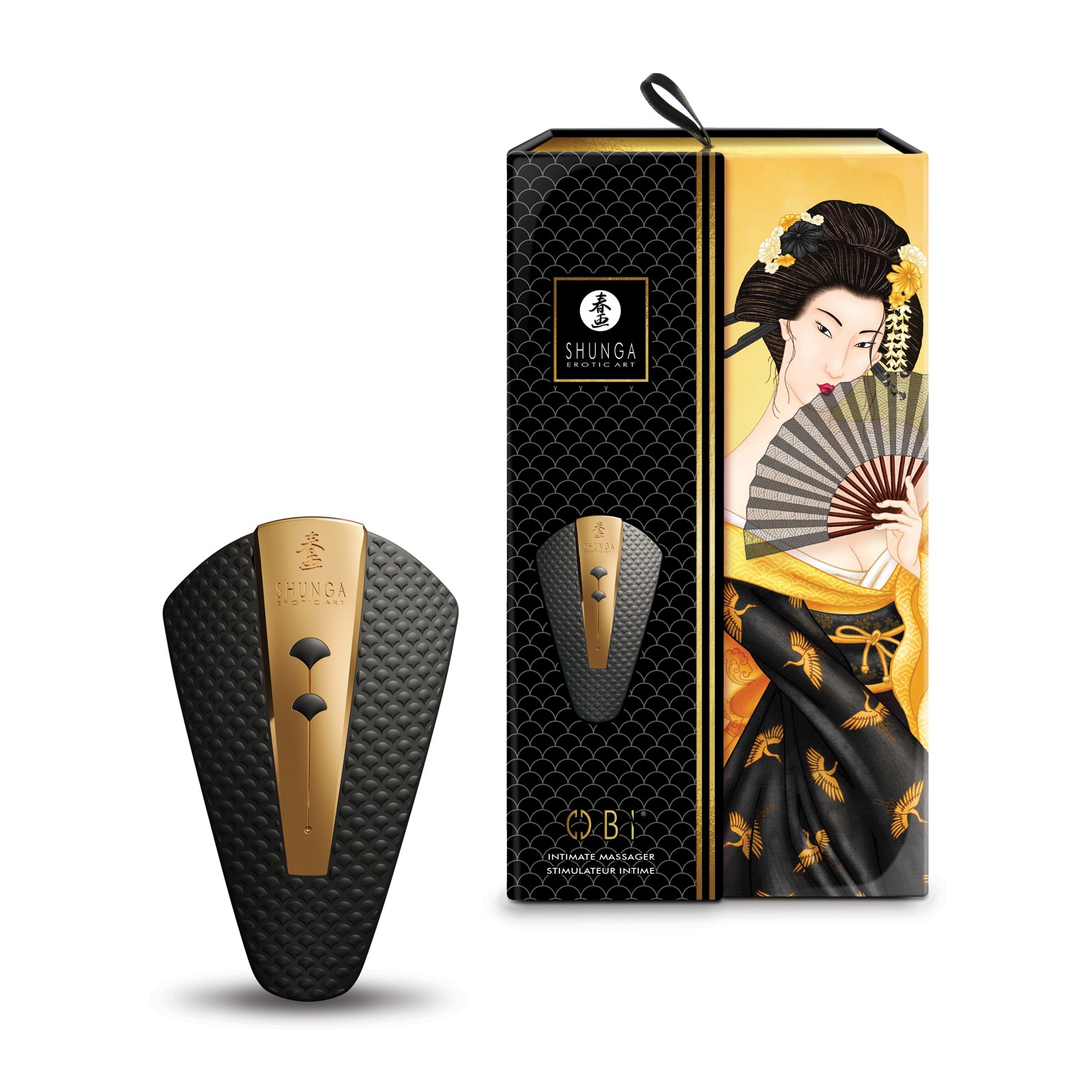 Shunga Obi Intimate Massager Black for Intense Pleasure