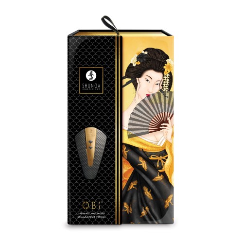 Shunga Obi Intimate Massager Black for Intense Pleasure