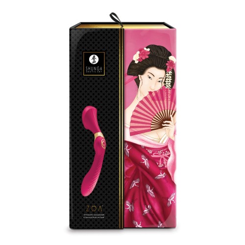 Shunga Zoa Intimate Massager - Raspberry